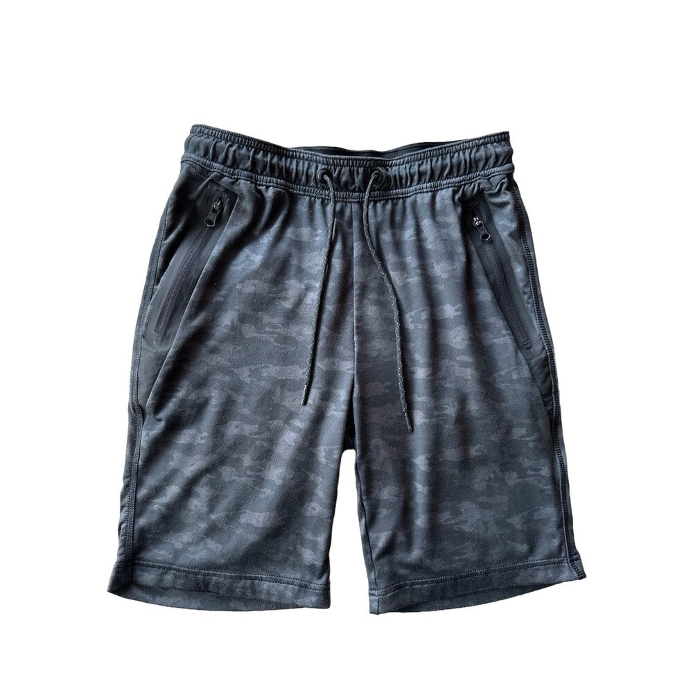 American Eagle Men's XS AE Active Flex Black Camo Shorts 9" Inseam